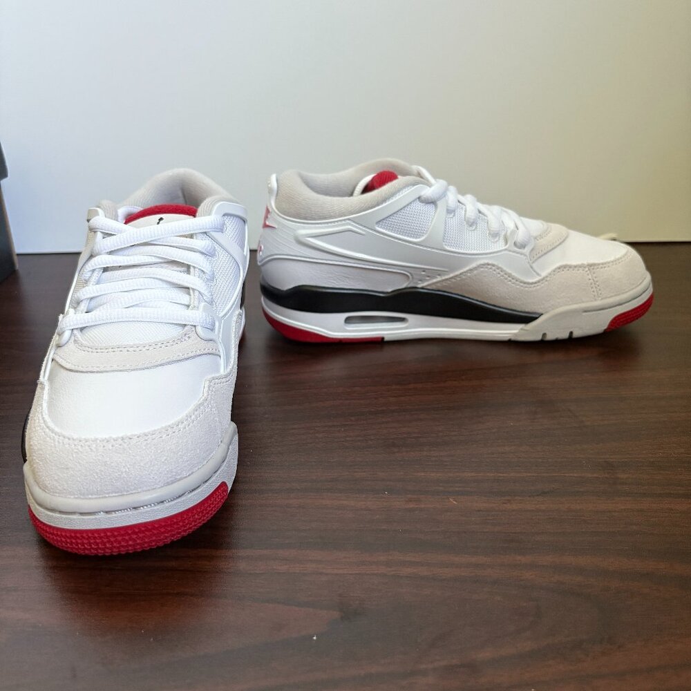 Air Jordan 4 RM White/Varsity Red/Black/Neutral Grey Athletic Sports  5.5 Y